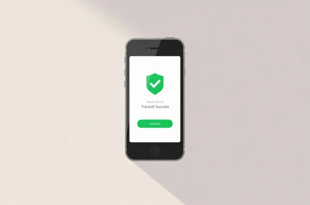 Conceptual illustration of a secure transaction confirmation screen on a smart mobile device